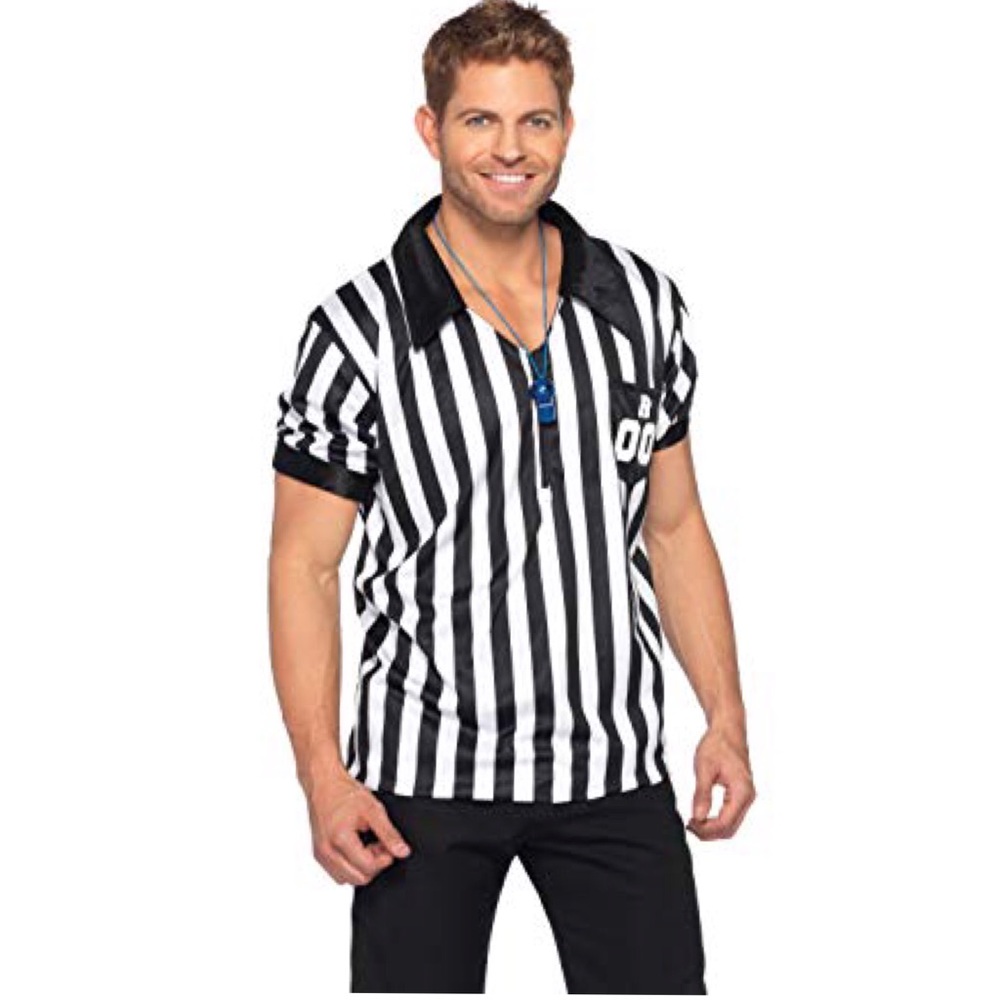 NWT ⚽️ MENS 2 PIECE REF COSTUME 🏈